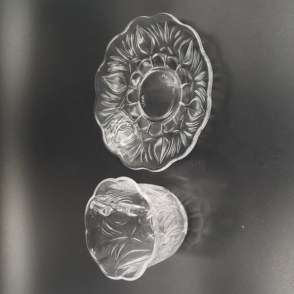 SOGA Fairmont Cup & Saucer 6 Place Set Clear Glass Belle - Picture 5 of 8